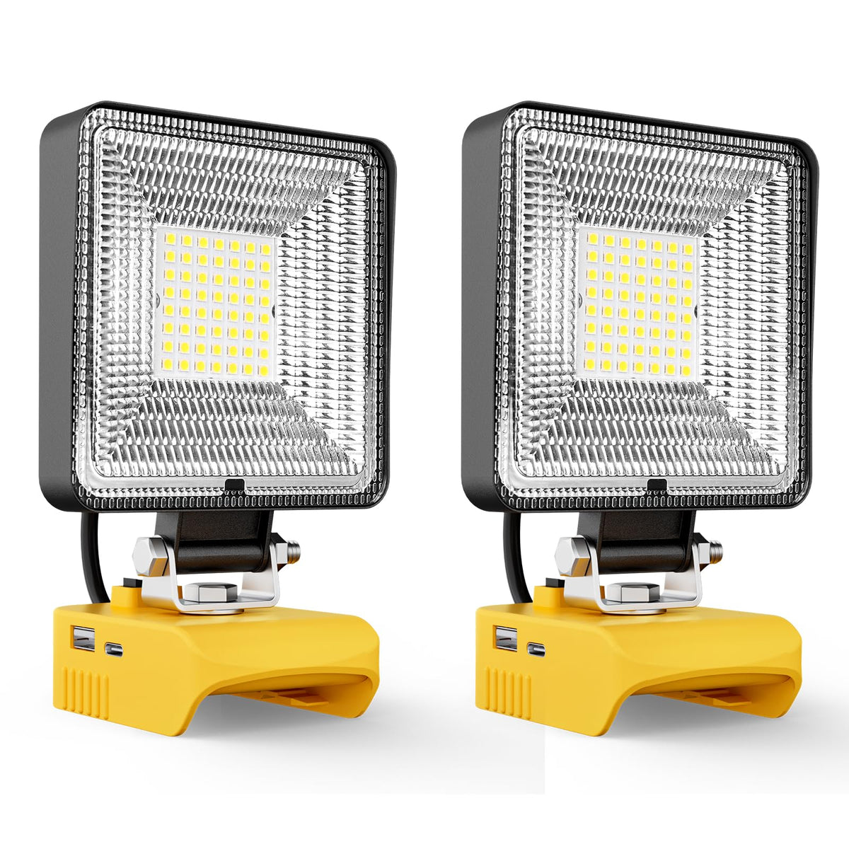 LIVOWALNY 30W work light front view showing bright, even illumination for any workspace