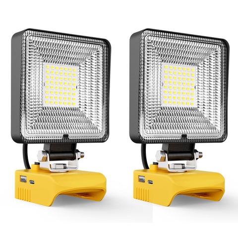 LIVOWALNY 30W work light front view showing bright, even illumination for any workspace