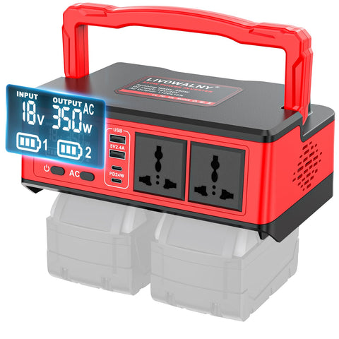 LIVOWALNY power station with dual AC outlets for versatile outdoor charging