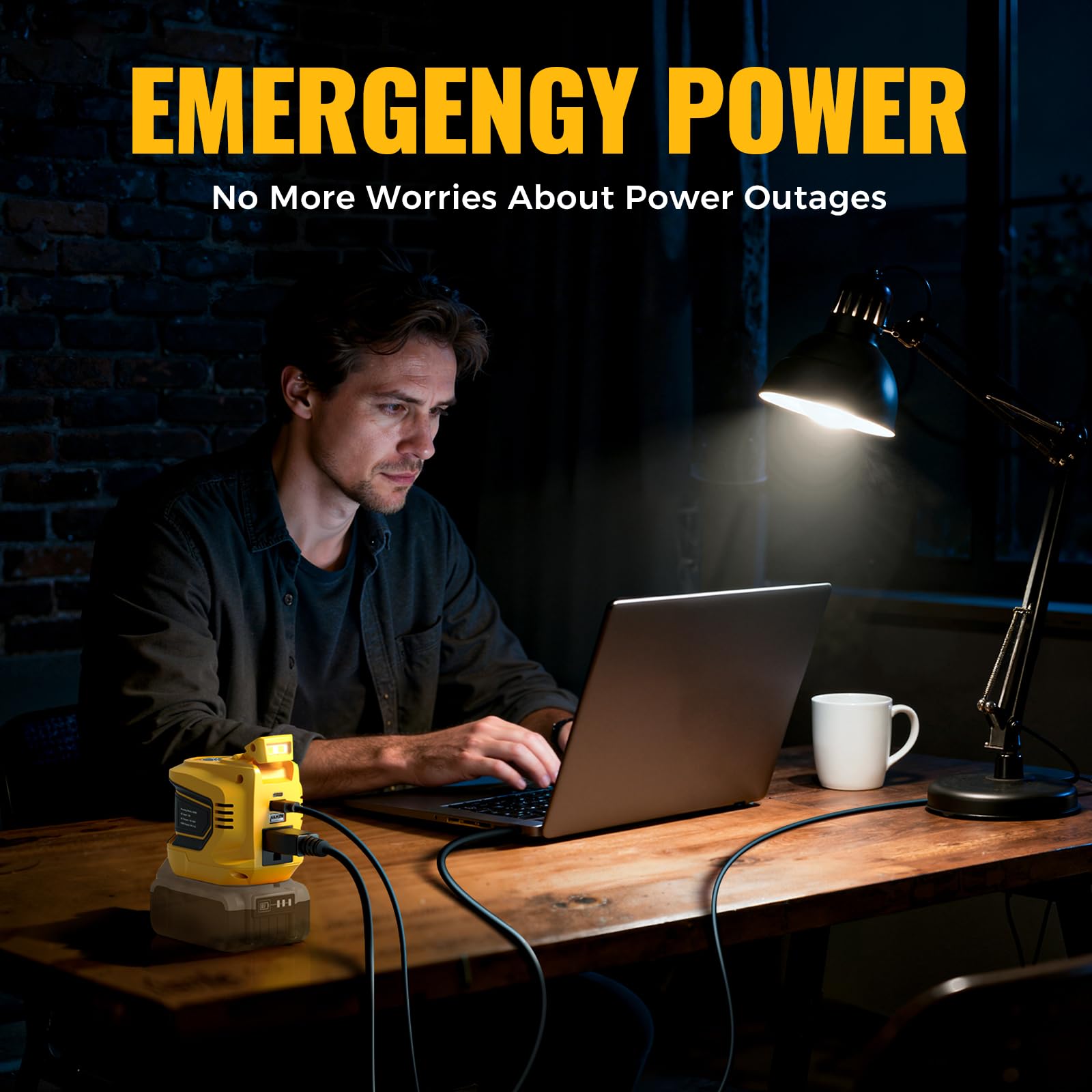 LIVOWALNY AC outlet powers phones, laptops, and cameras anywhere.
