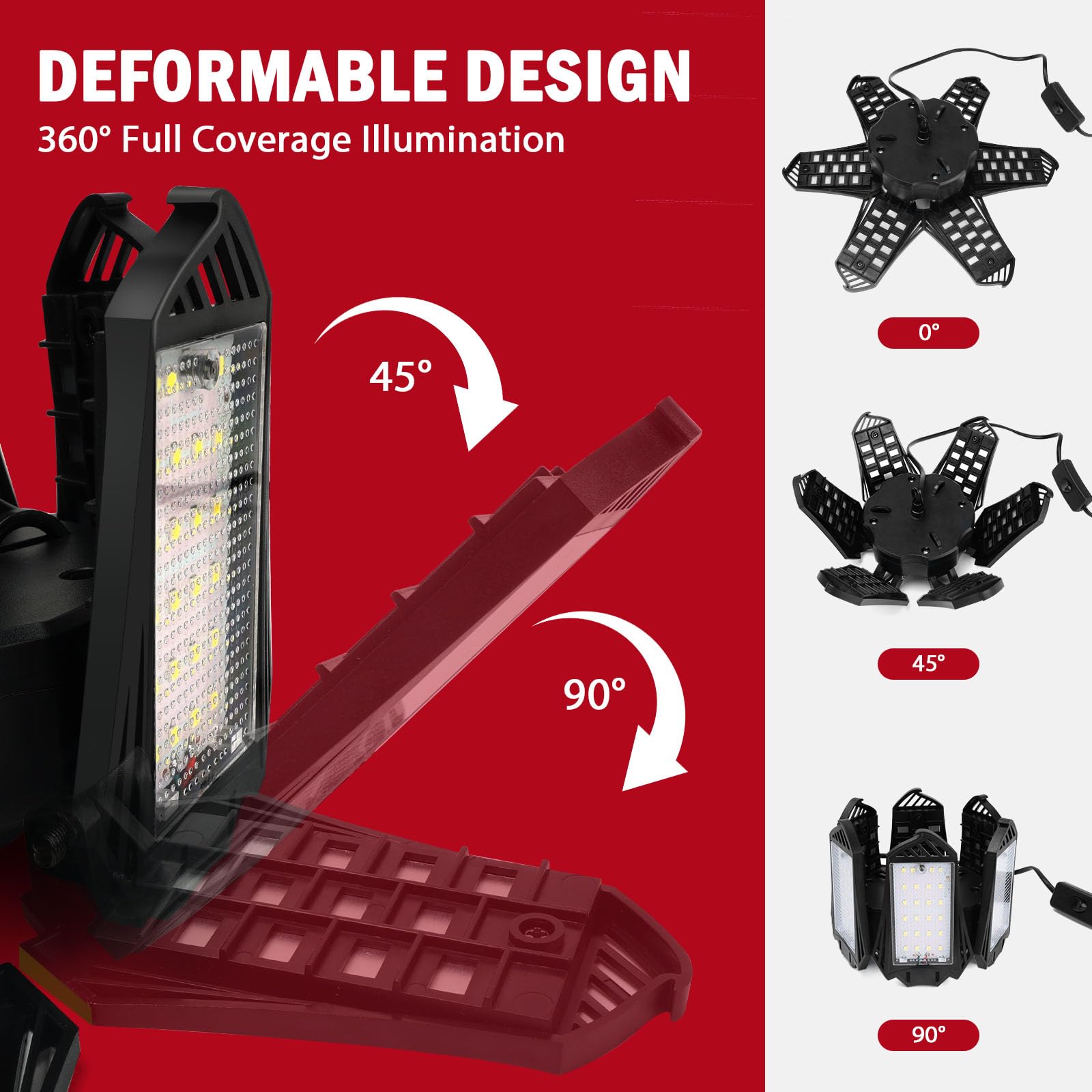 Livowalny LED Work Light provides 360-degree coverage for large workshop spaces.