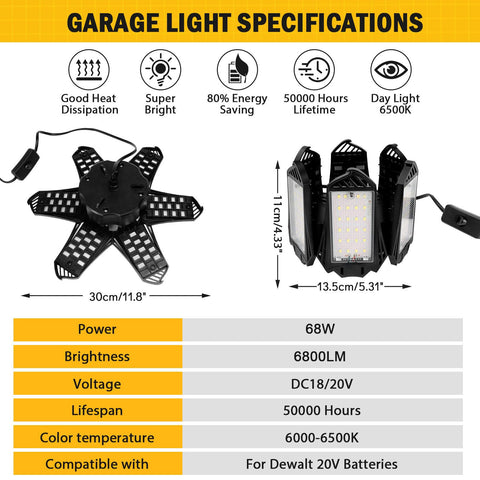 LIVOWALNY 6+1 deformable panels enable flexible 360-degree illumination.