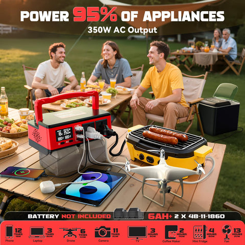 LIVOWALNY Milwaukee battery compatibility enables longer runtime with extra packs