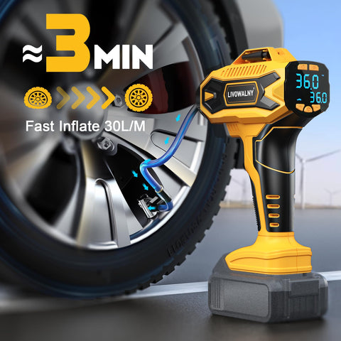 LIVOWALNY rapid-inflation feature delivers up to 30 L/min performance.