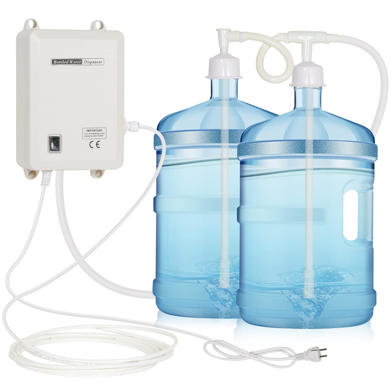 LIYUAN 5-gallon bottle pump front view for compact under-sink use