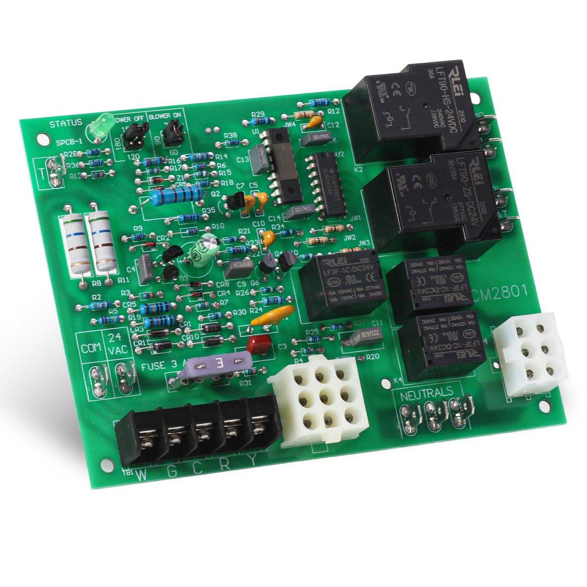 LIYUKUANG ICM2801 board front view for installation compatibility