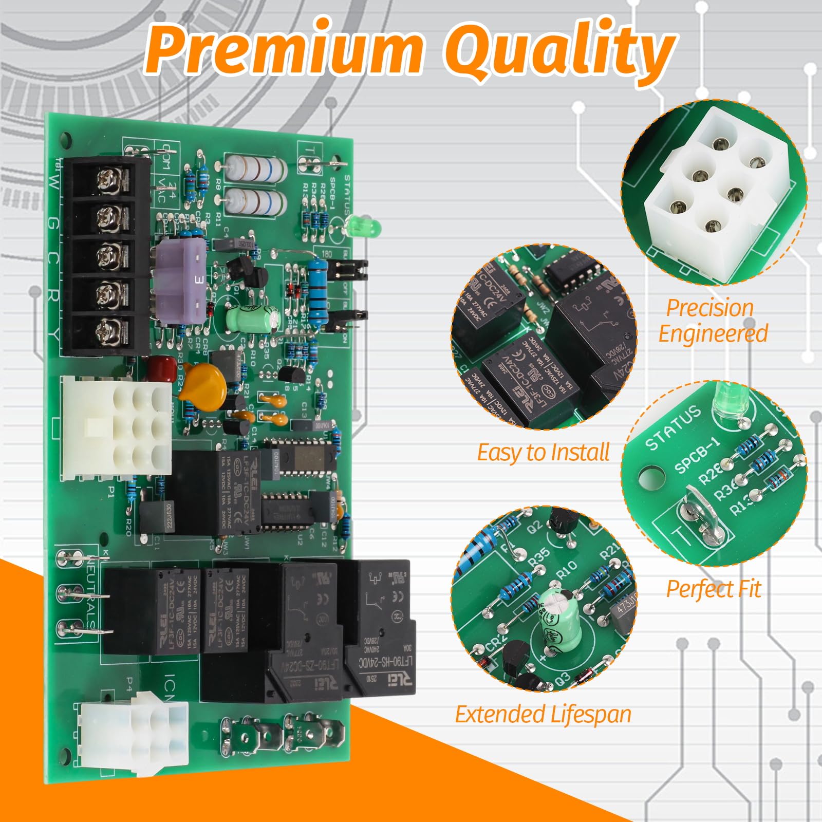 LIYUKUANG ICM2801 board label shows compatible part numbers and model range