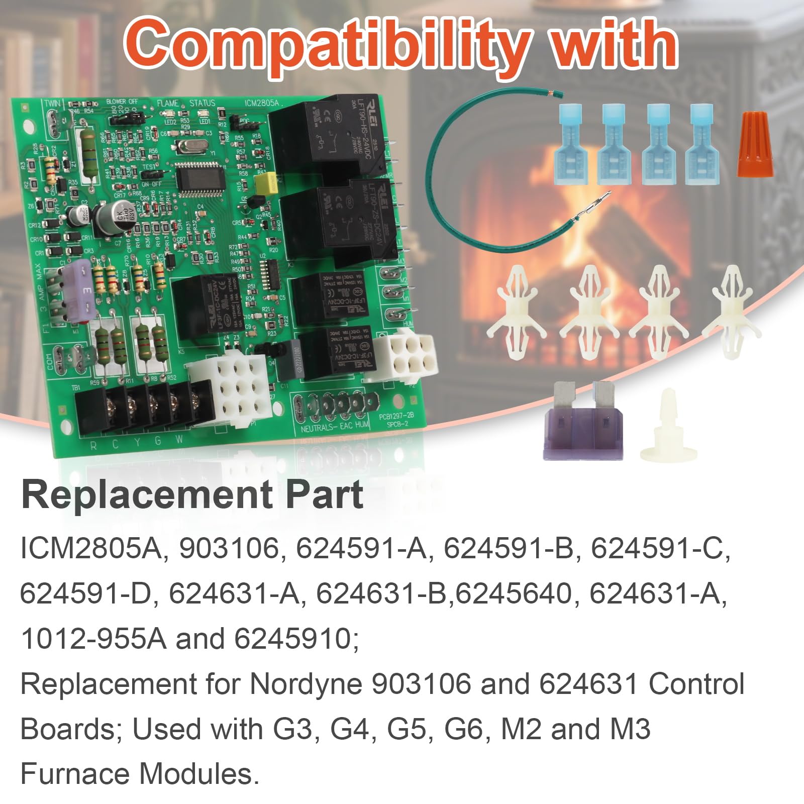 LIYUKUANG ICM2805A board back view with wiring terminals for easy reconnection.