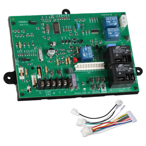 LIYUKUANG ICM282A board front view showing compact control housing for precise furnace control