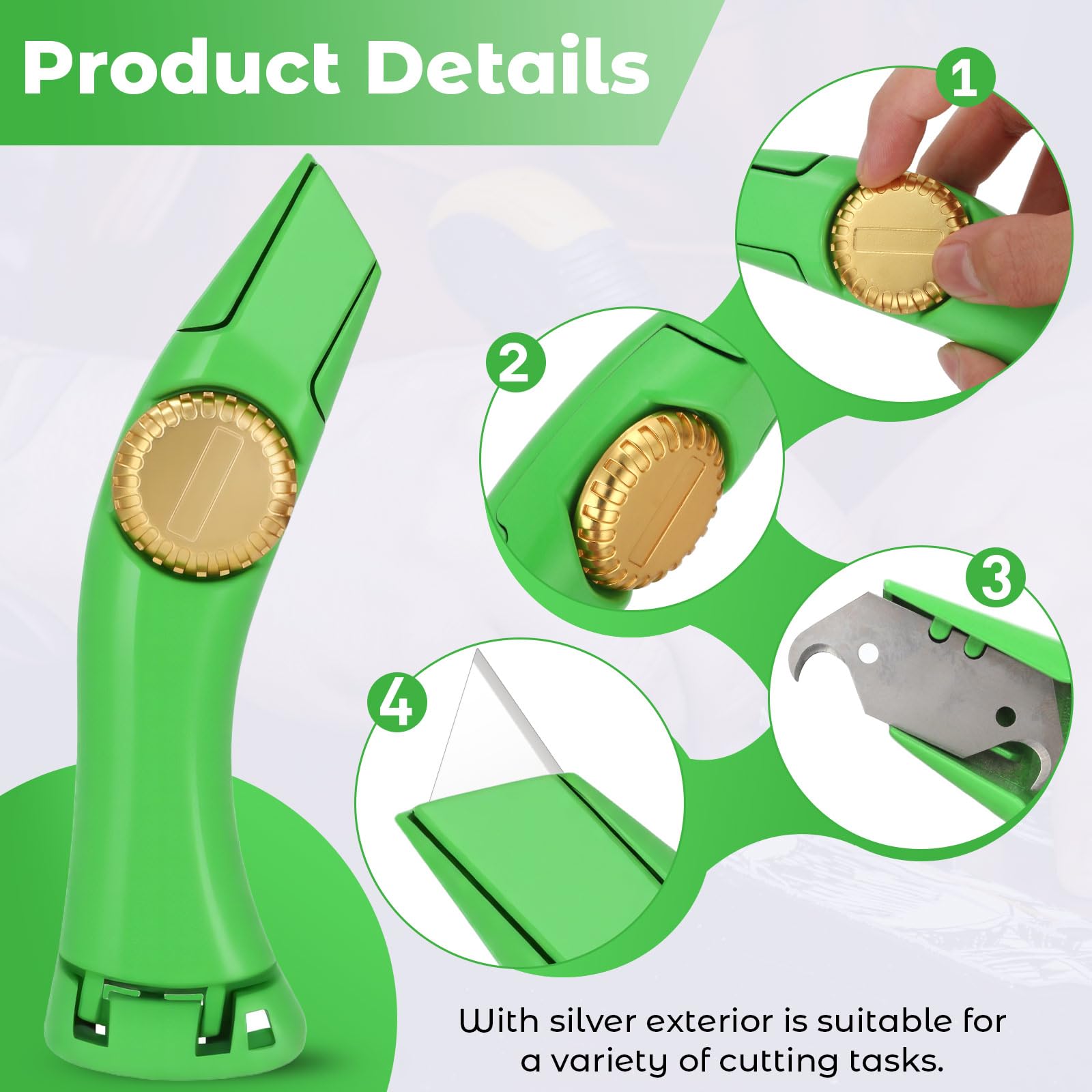 Lizenoz carpet cutting knife green for clean edge trimming