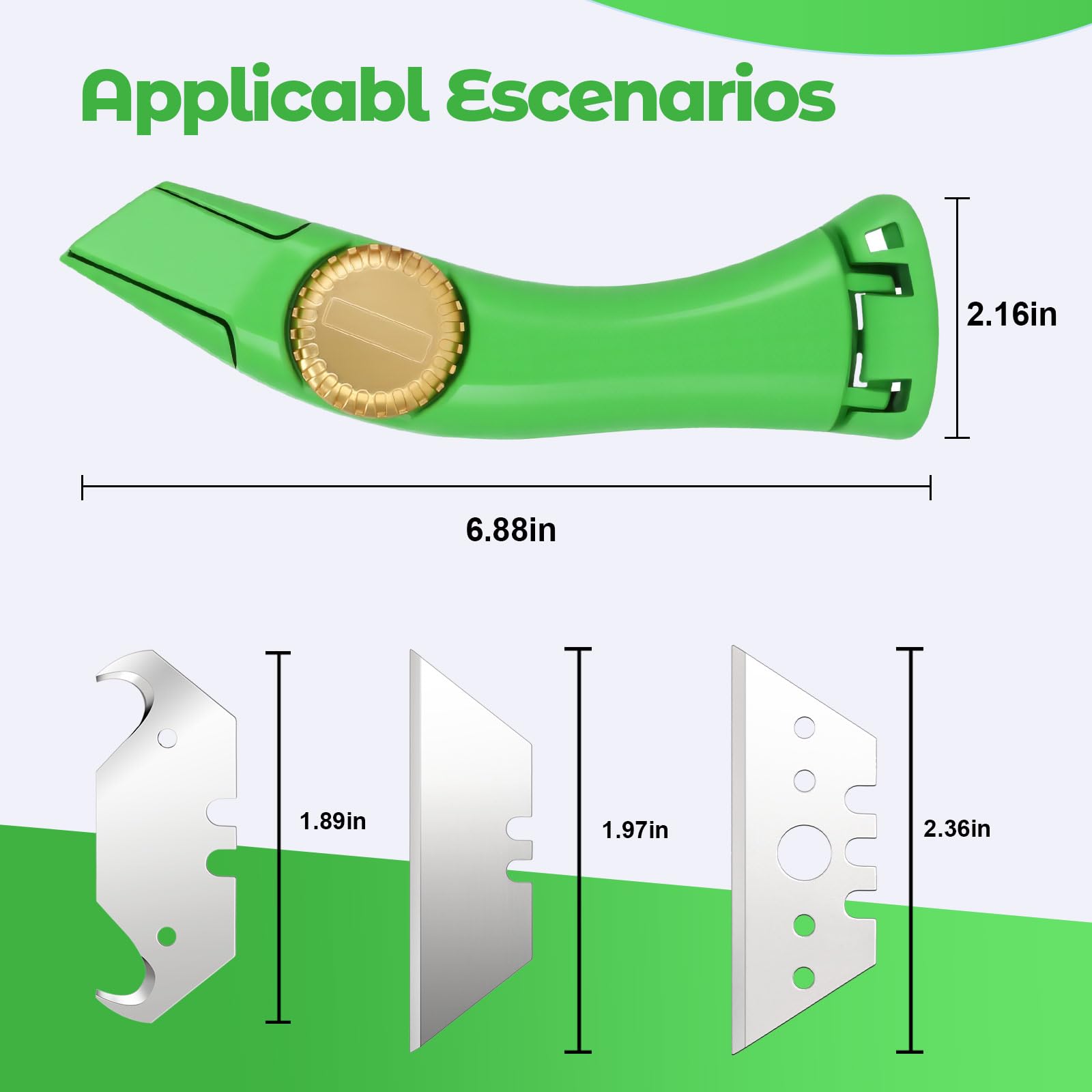 Lizenoz vinyl cutting tool green for straight, clean panels