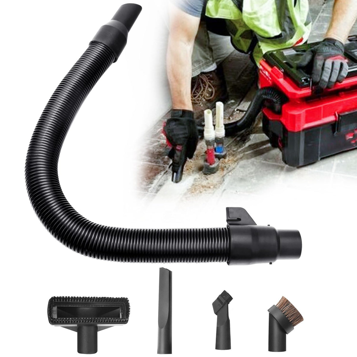 LIZEWEI hose-assembly for Milwaukee; flexible reach for tight spots.