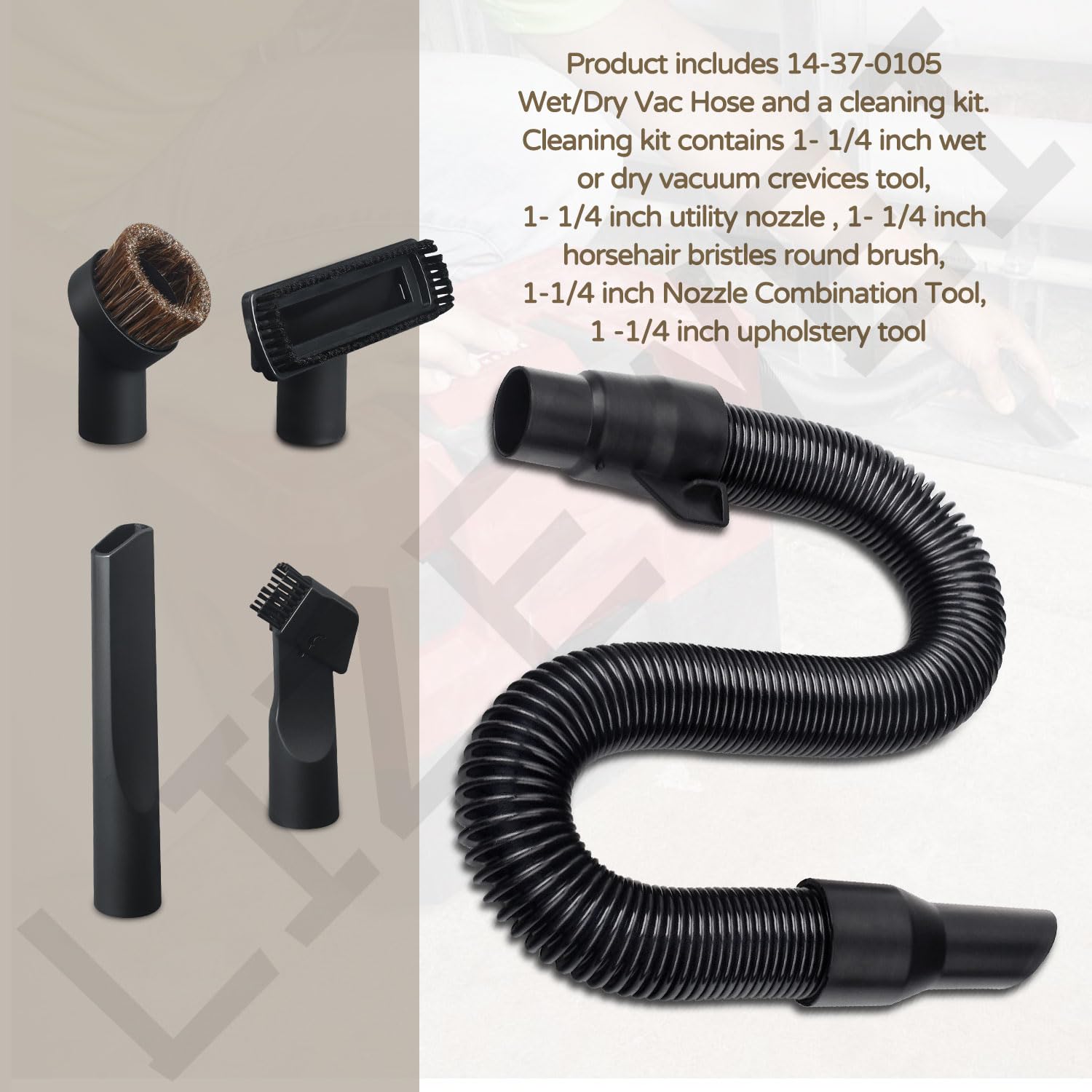 LIZEWEI stretchable-hose-length adjustable for reaching ceilings and corners.