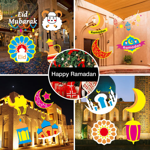LJBESTM Ramadan projector lights in yard for Eid ambience