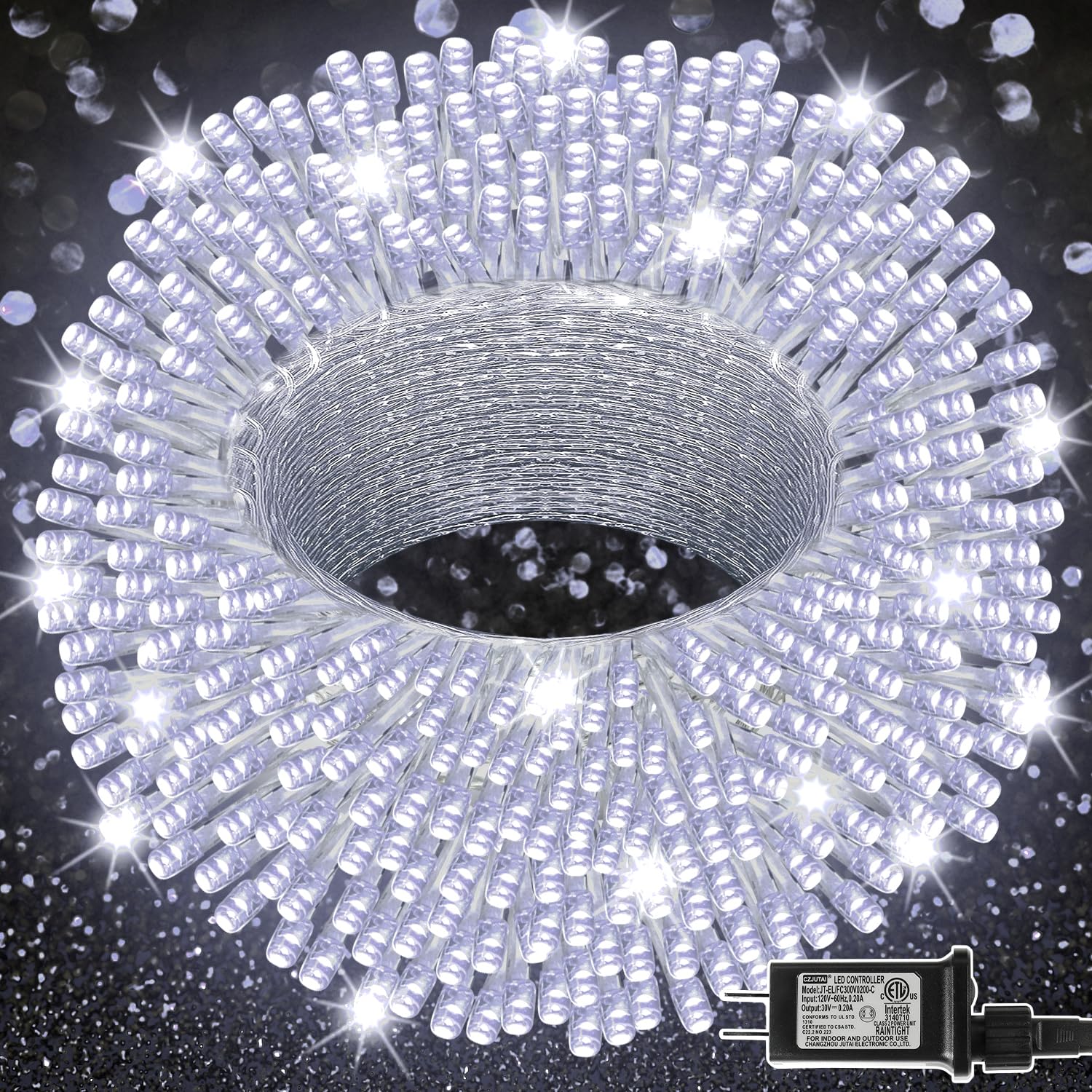 LJLNION 300 LED string lights for outdoor and indoor use with versatile illumination