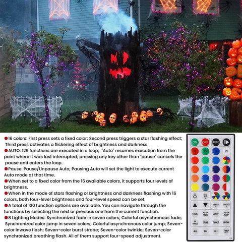 LJLNION long-lasting LED string with remote and control box