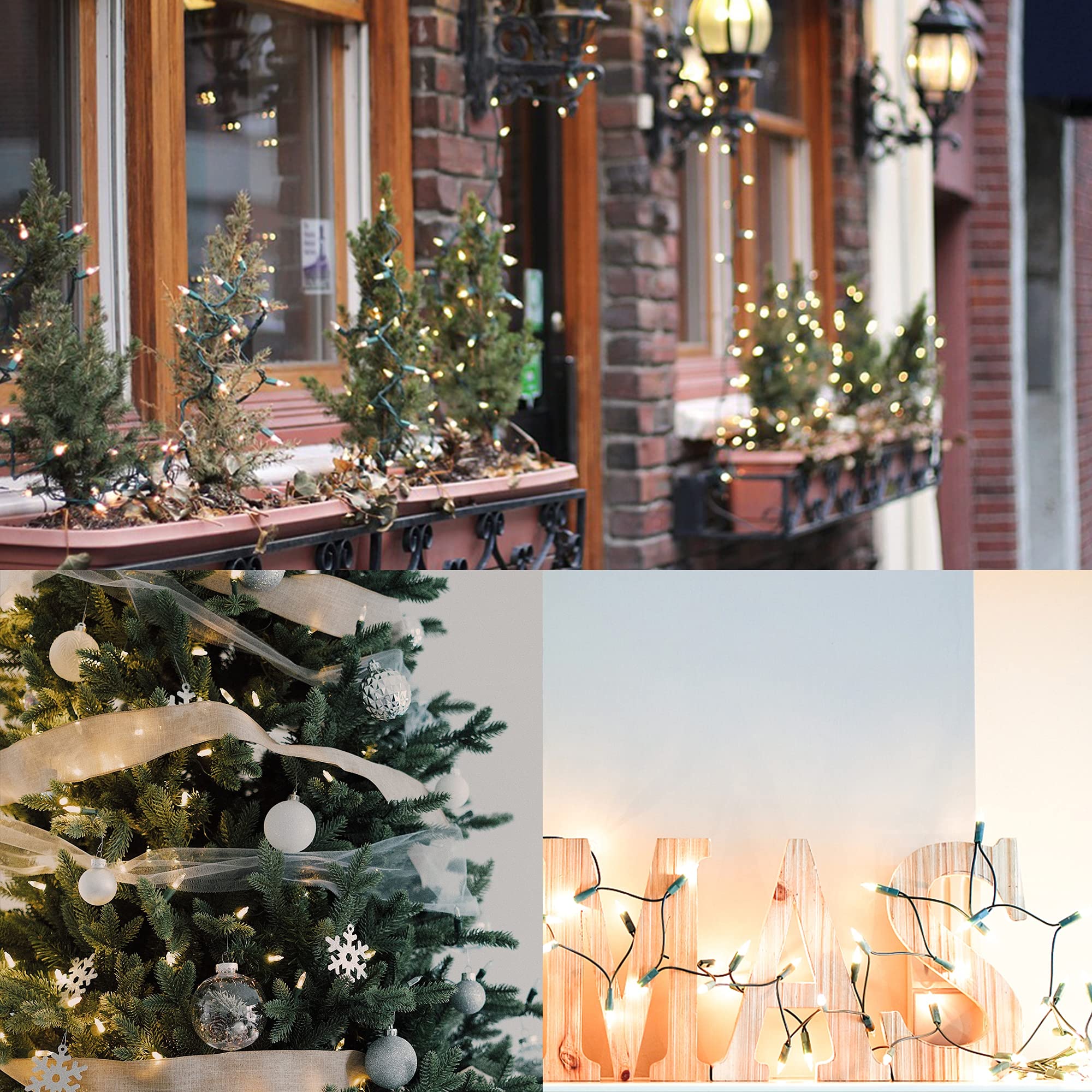 LJLNION warm-white incandescent mini lights provide a nostalgic glow