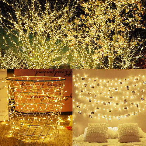 LJLNION waterproof string lights withstand weather for year-round use.