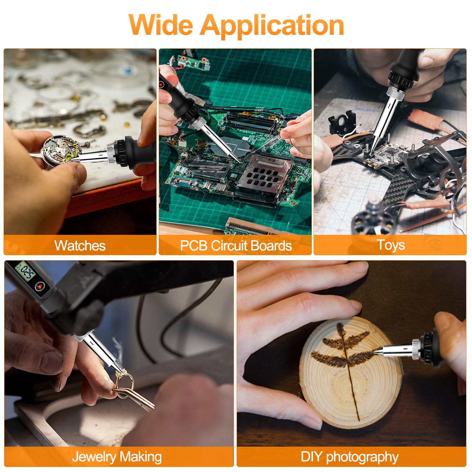 LJPXHHU 13-in-1 kit layout shows included tips and tools.