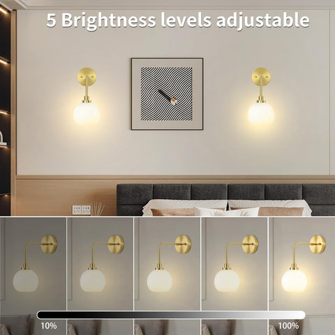 L.JUJAM rechargeable wall sconce with long-lasting power for cordless setup