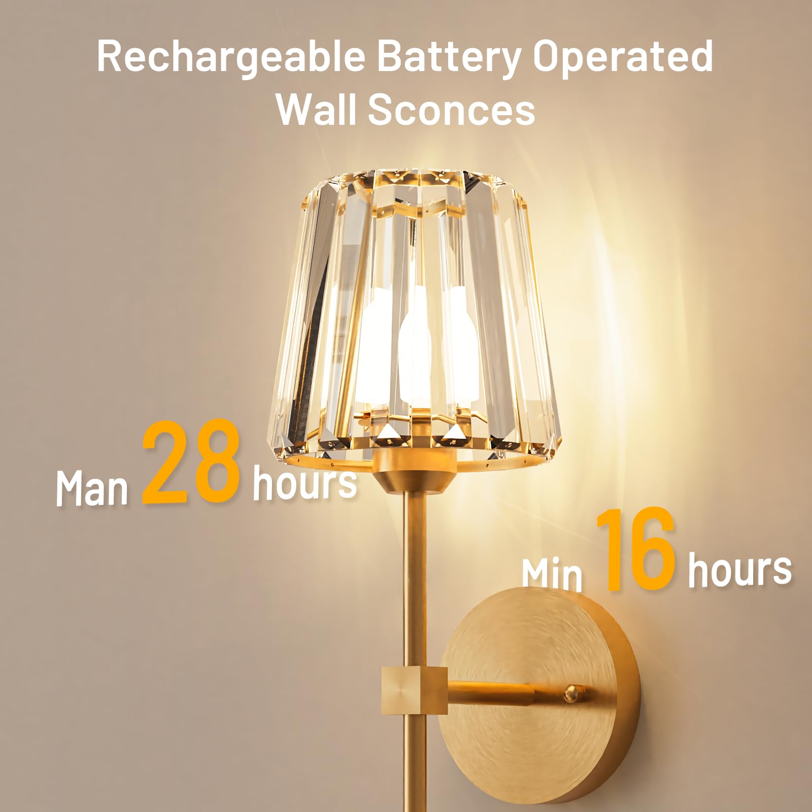 L.JUJAM gold sconce adds decorative glow for bedrooms and hallways