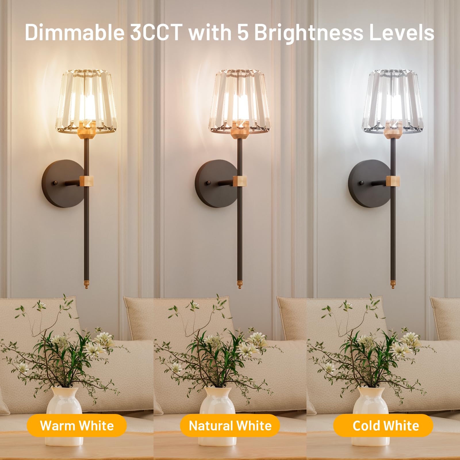 L.JUJAM 3000K-6000K color temperature range for versatile ambience