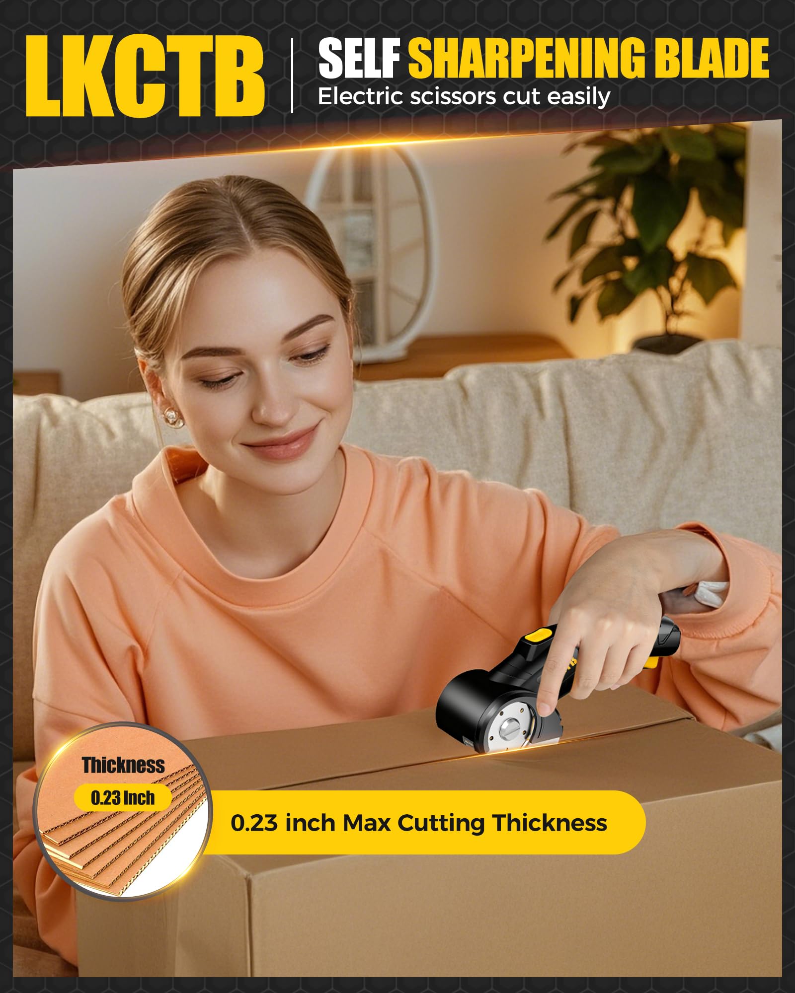 LKCTB cutter features a brushless motor for quiet, smooth cutting