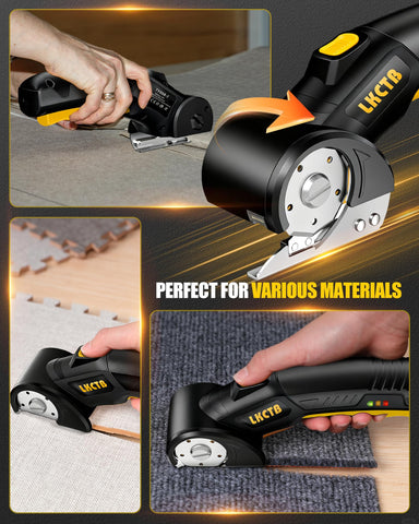 LKCTB ergonomic non-slip grip reduces fatigue during long cuts