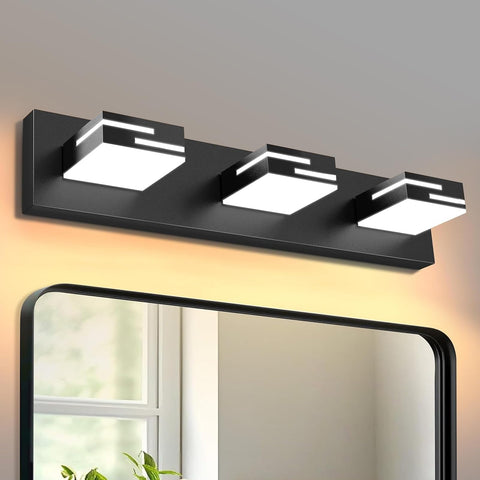 LKHF LED vanity light with three lights and 5CCT for versatile mood lighting