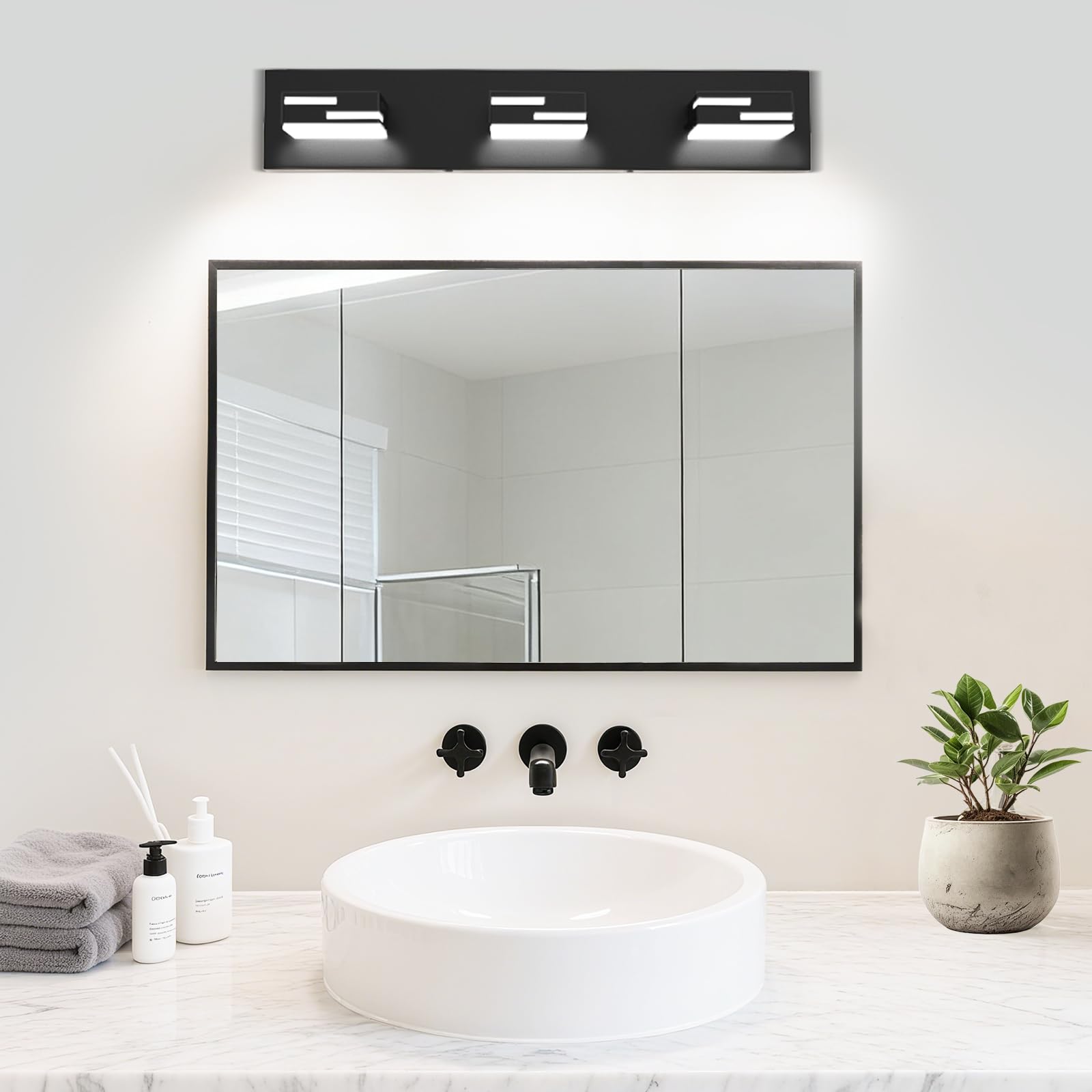 LKHF vanity light easy-install for quick bathroom upgrades.
