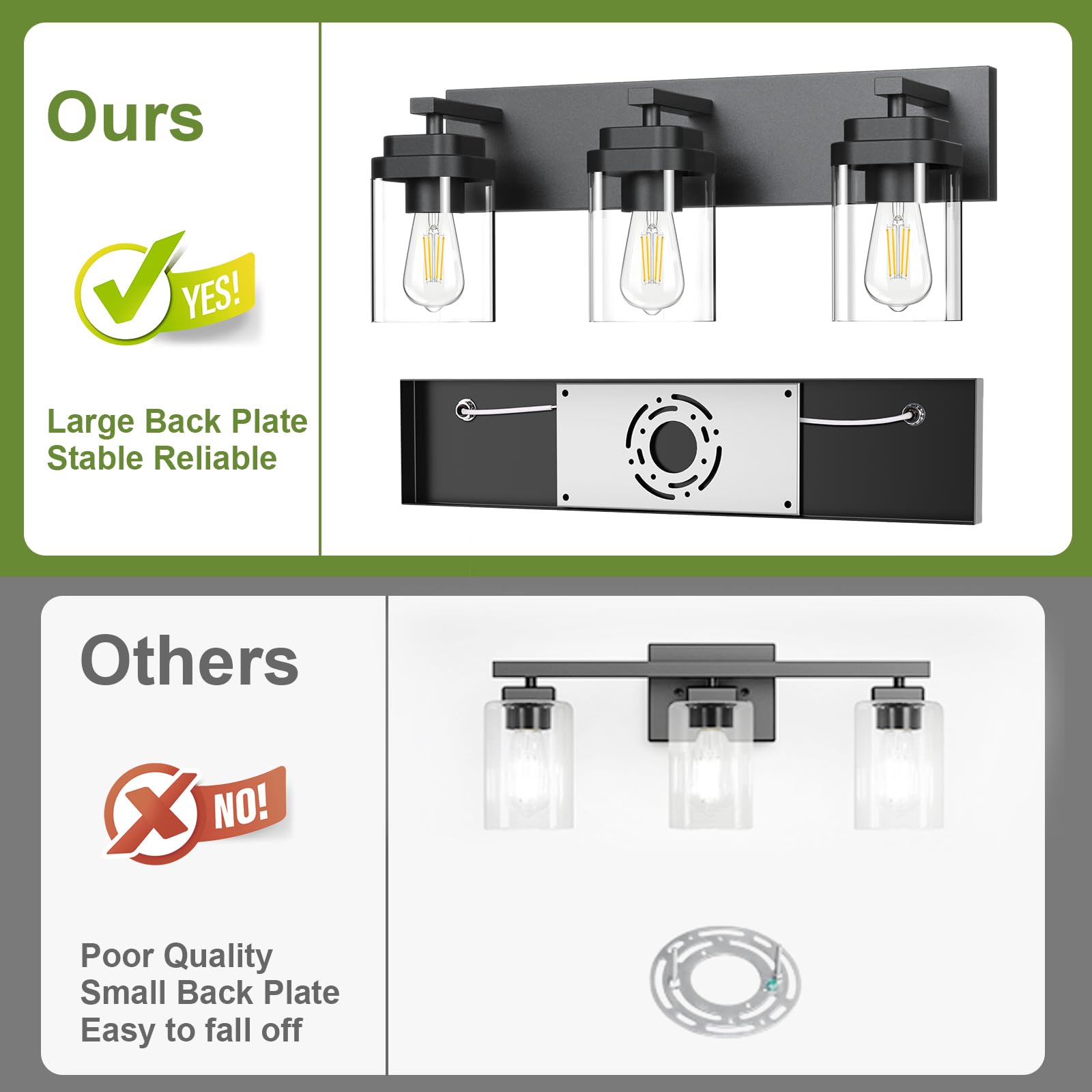 LKHF matte black finish adds contemporary flair to any bathroom.