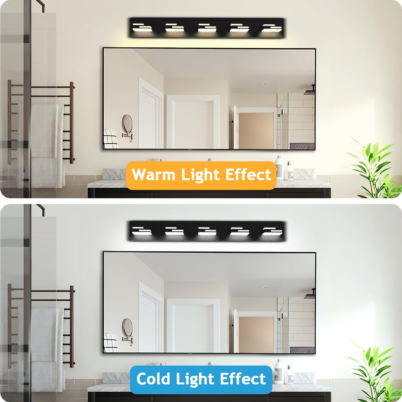 LKHF vanity light easy installation for quick bathroom upgrades
