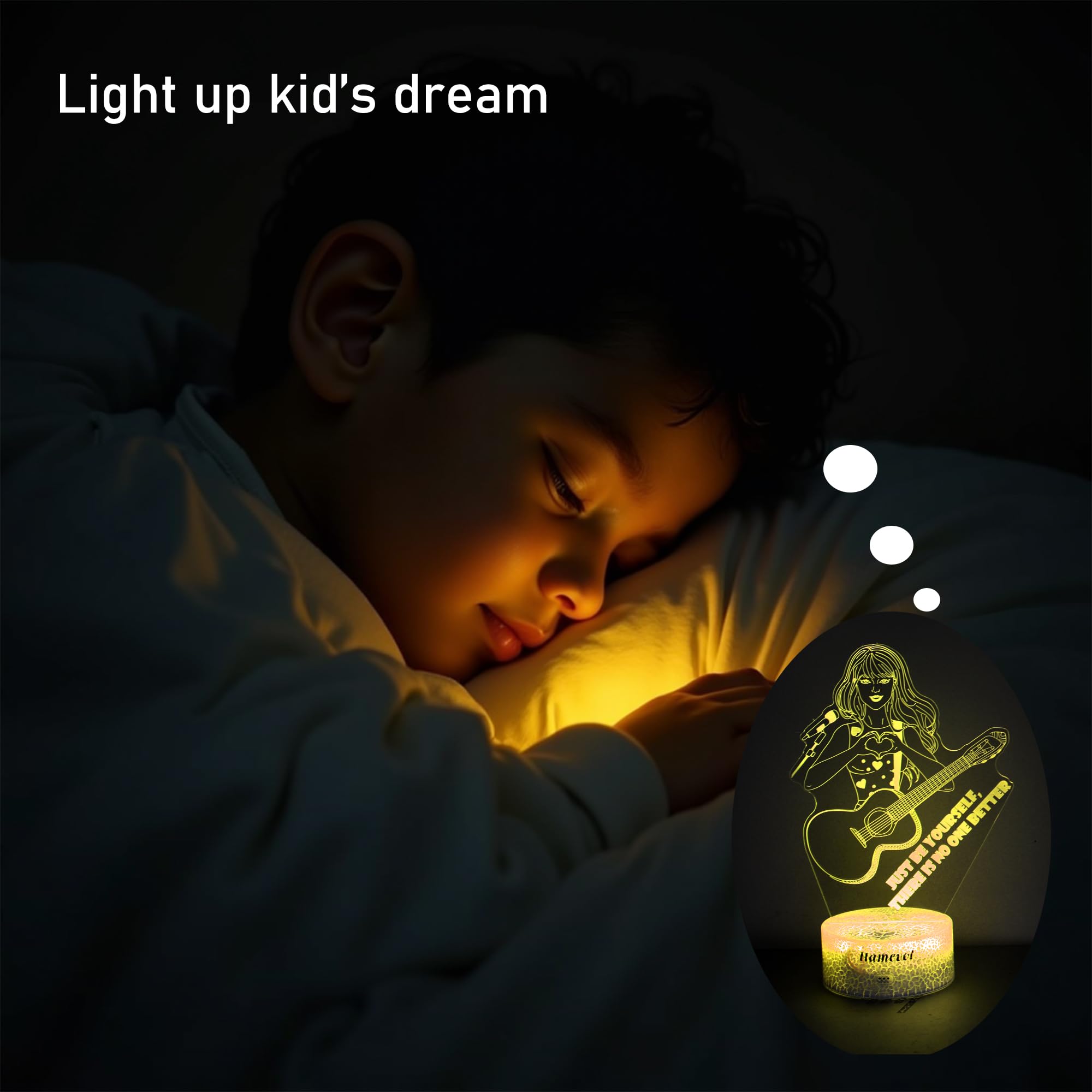 LLAMEVOL music-loving decor lamp for bedrooms, desks, and living spaces