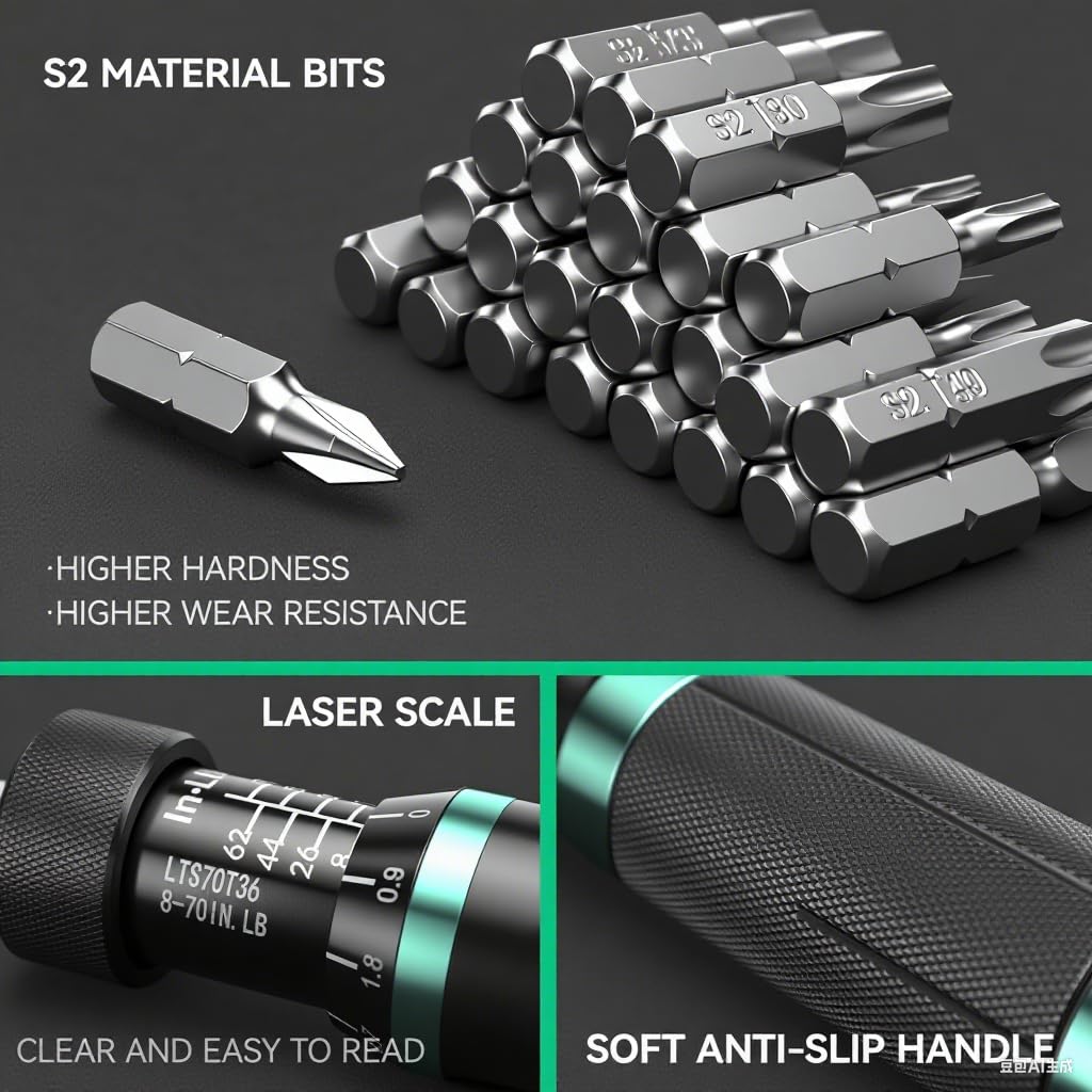 LLAVETOR torque screwdriver case keeps accessories organized and portable.