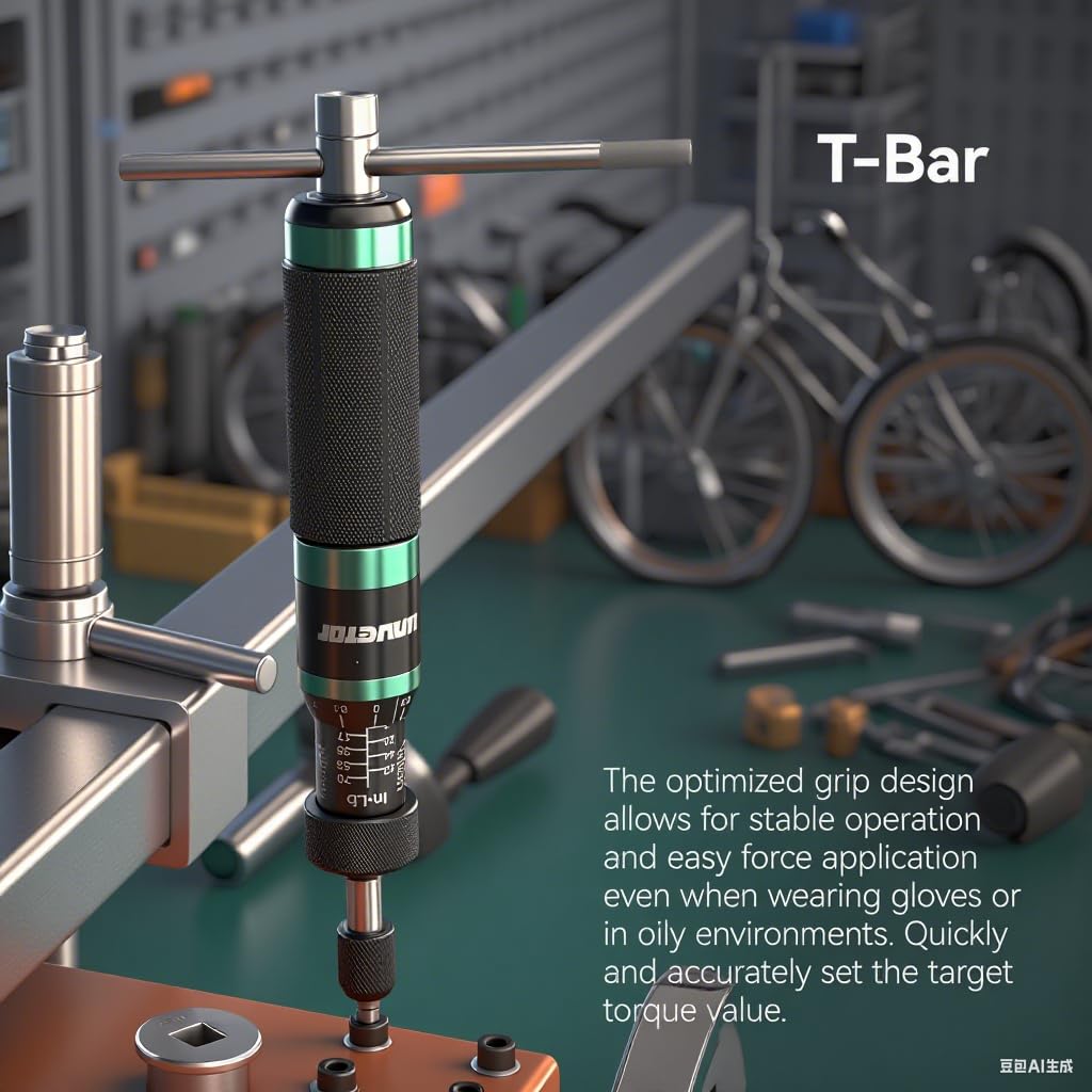 LLAVETOR torque screwdriver with clear click indicator protects over-tightening.