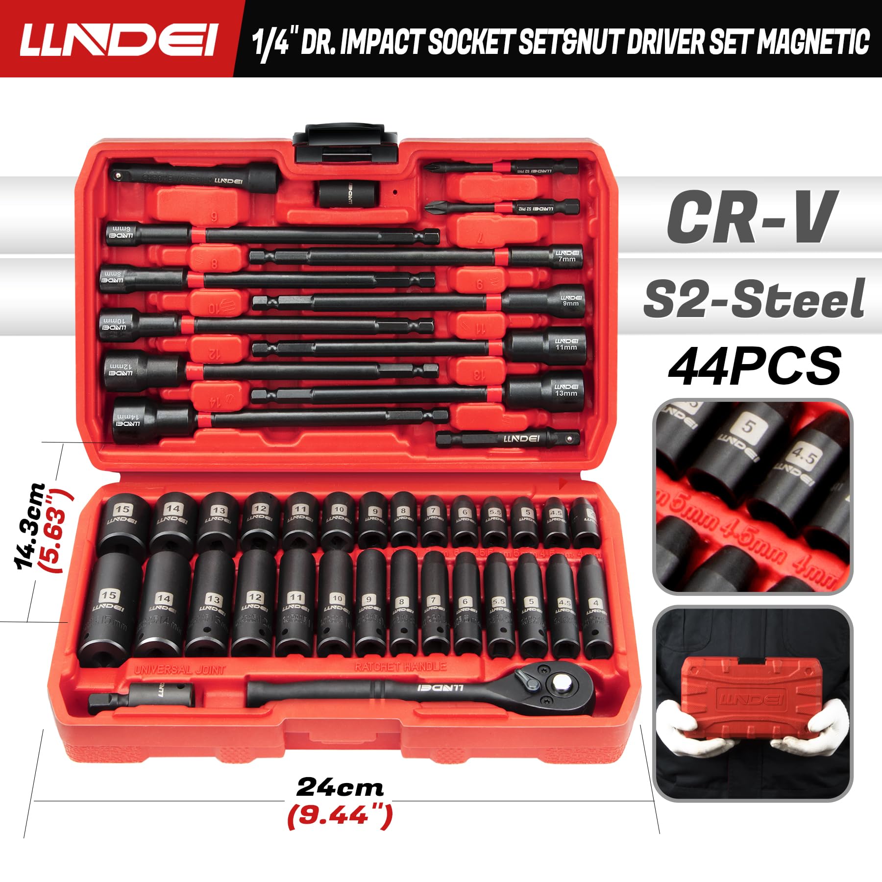 LLNDEI 72T ratchet for smooth turning in tight spaces