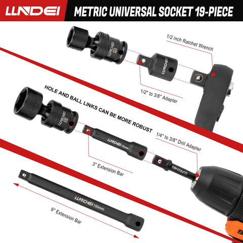 6 point sockets maximize grip and prevent rounding under torque