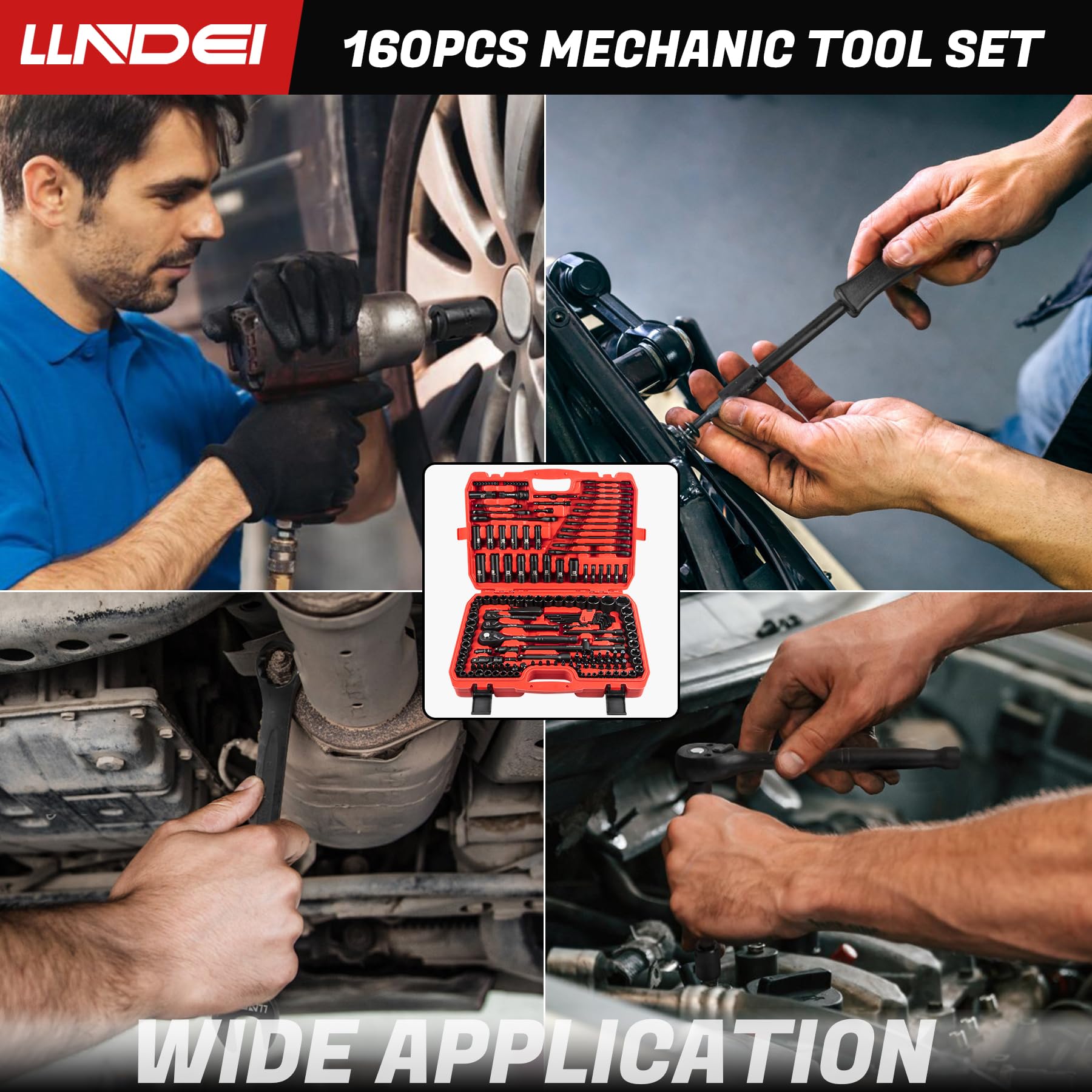 LLNDEI 6-point socket design for reduced rounding and solid grip