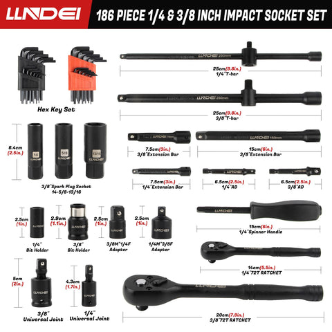 LLNDEI CR-V steel construction resists rust and wear