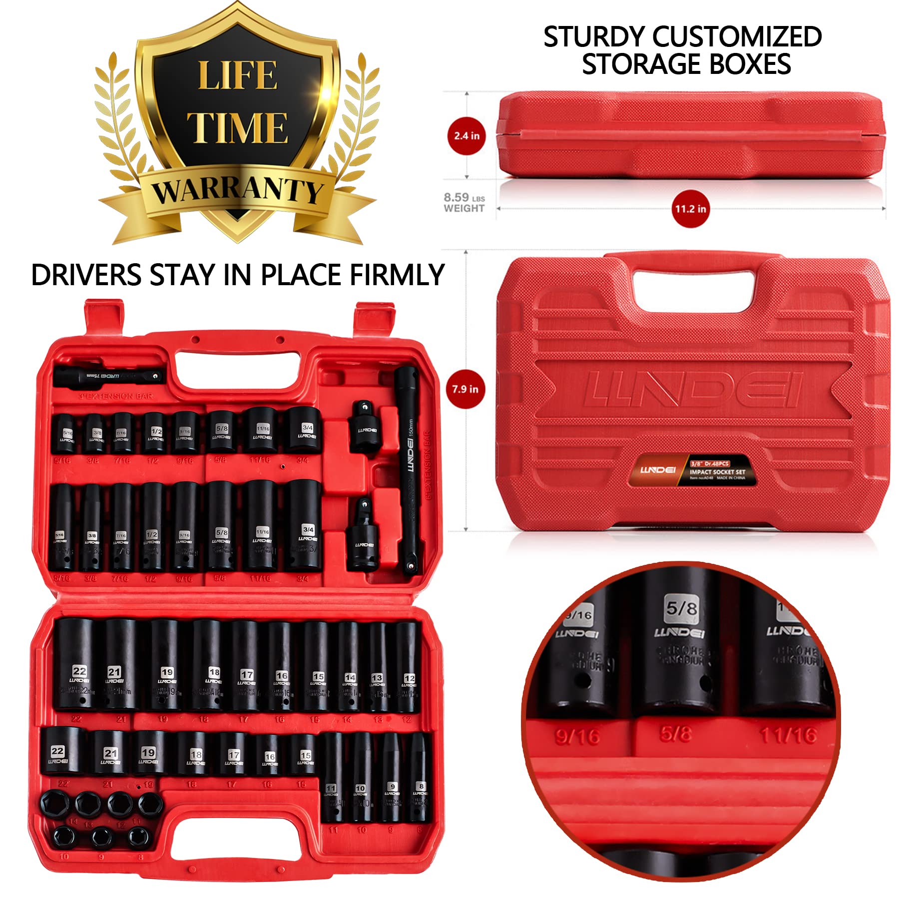 LLNDEI deep five-sixteen socket for high-torque fastening