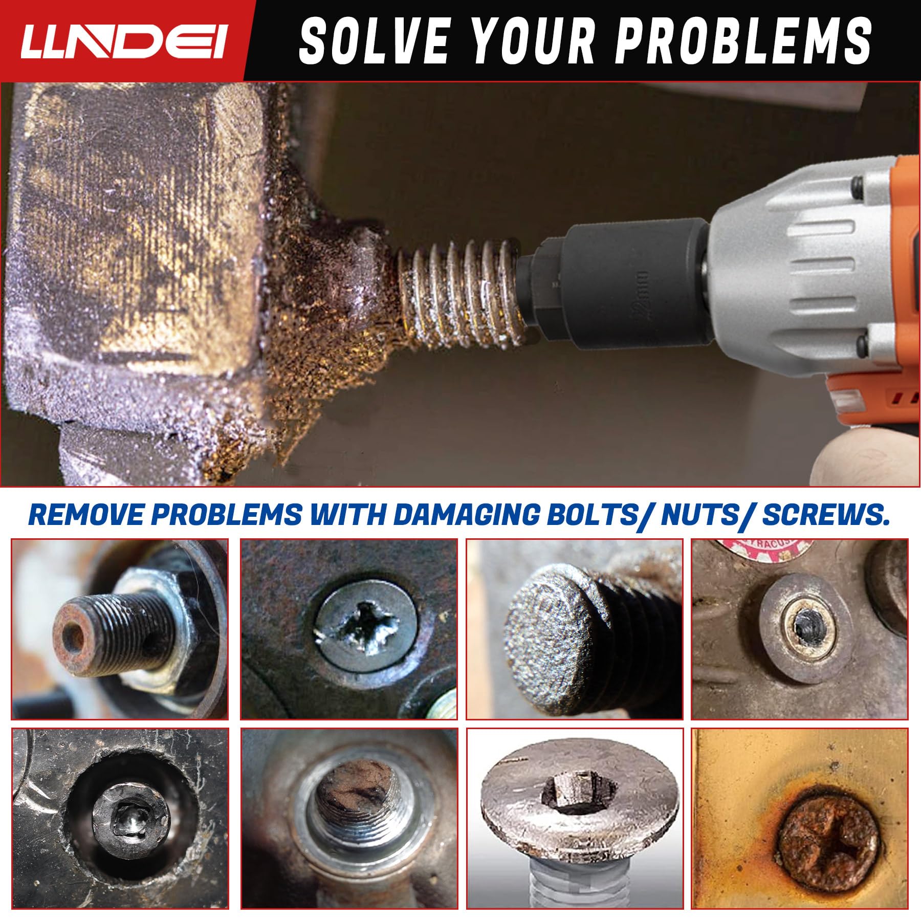 LLNDEI durable CR-MO steel extractors for long-lasting use.
