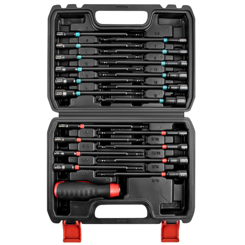 LLNDEI metric SAE nut drivers 6-inch length for tight spaces.