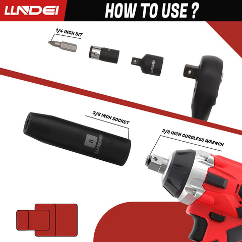 LLNDEI SAE sockets 5/16–3/4 in arranged for project