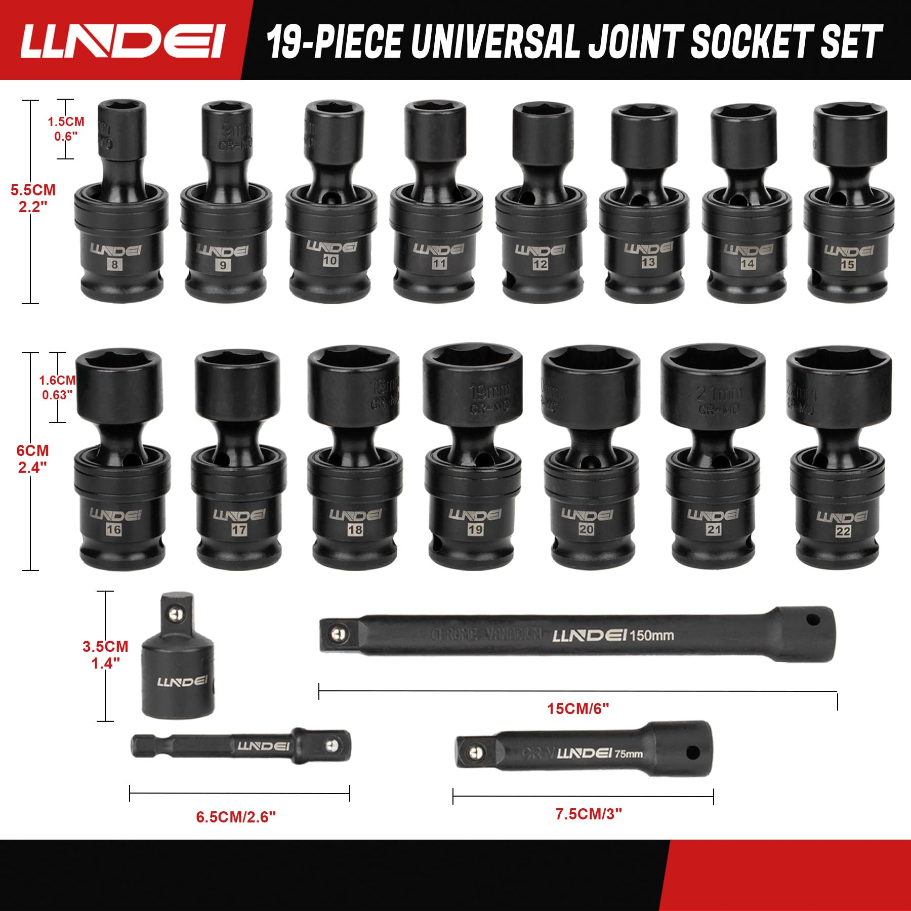 LLNDEI swivel head enables 360 degree access in tight spaces