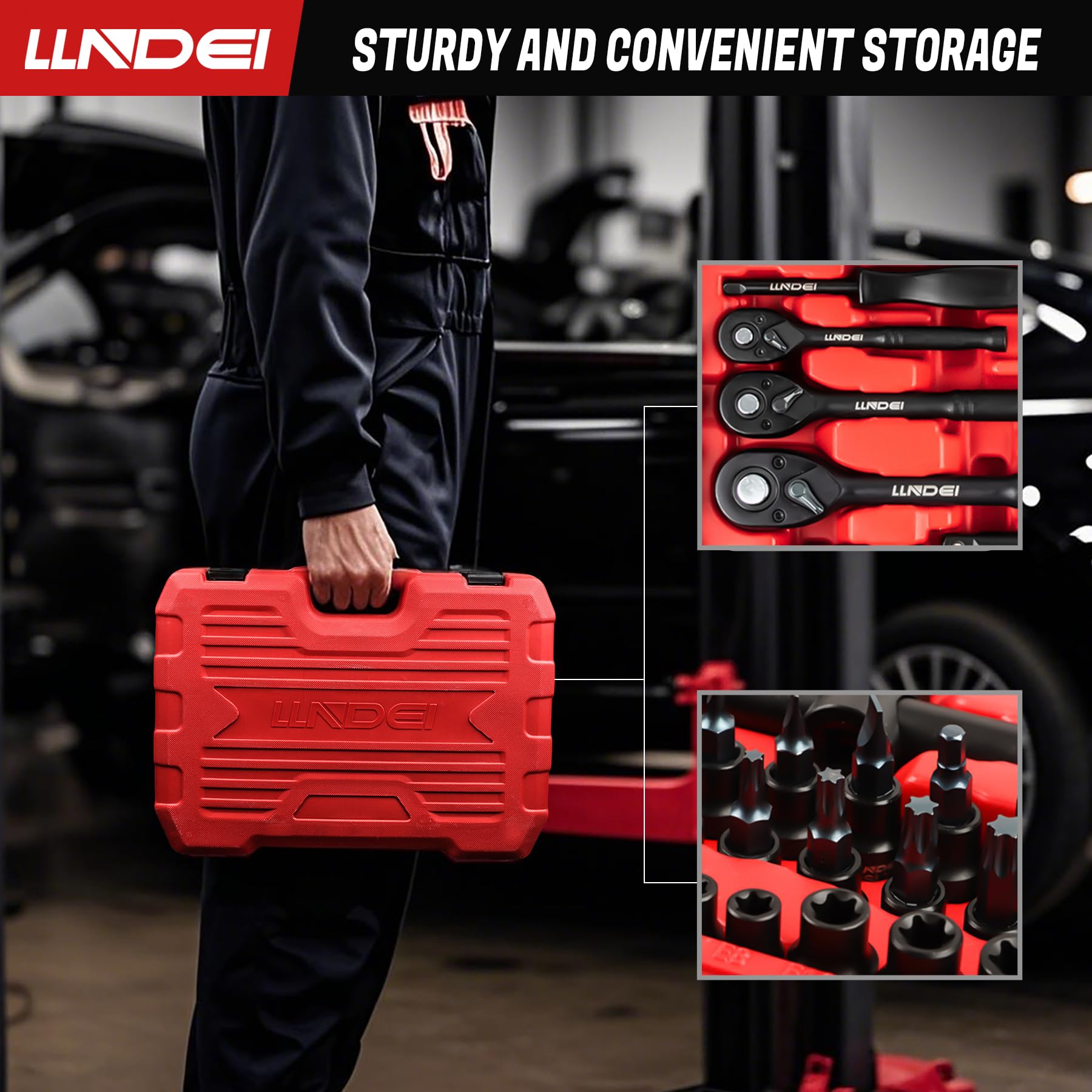 LLNDEI tool set in use for home and auto repairs
