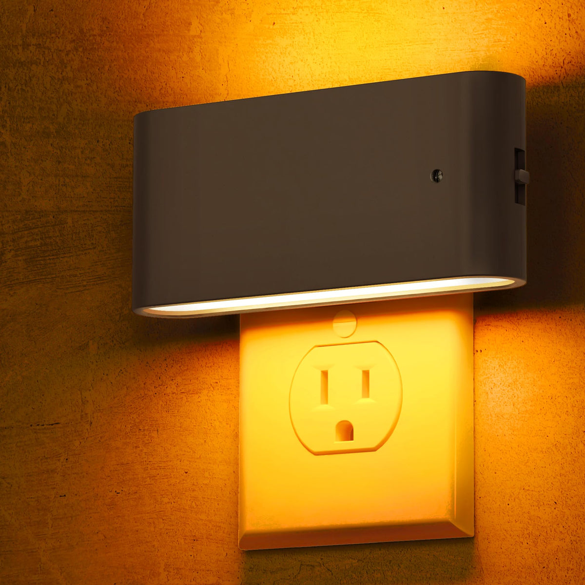 L LOHAS LED night light 2-pack glows amber for dim hallway navigation