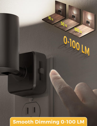 L LOHAS LED night light emits 5000K daylight white glow