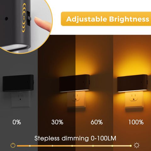 L LOHAS LED amber night light 2000K creates warm bedroom ambience