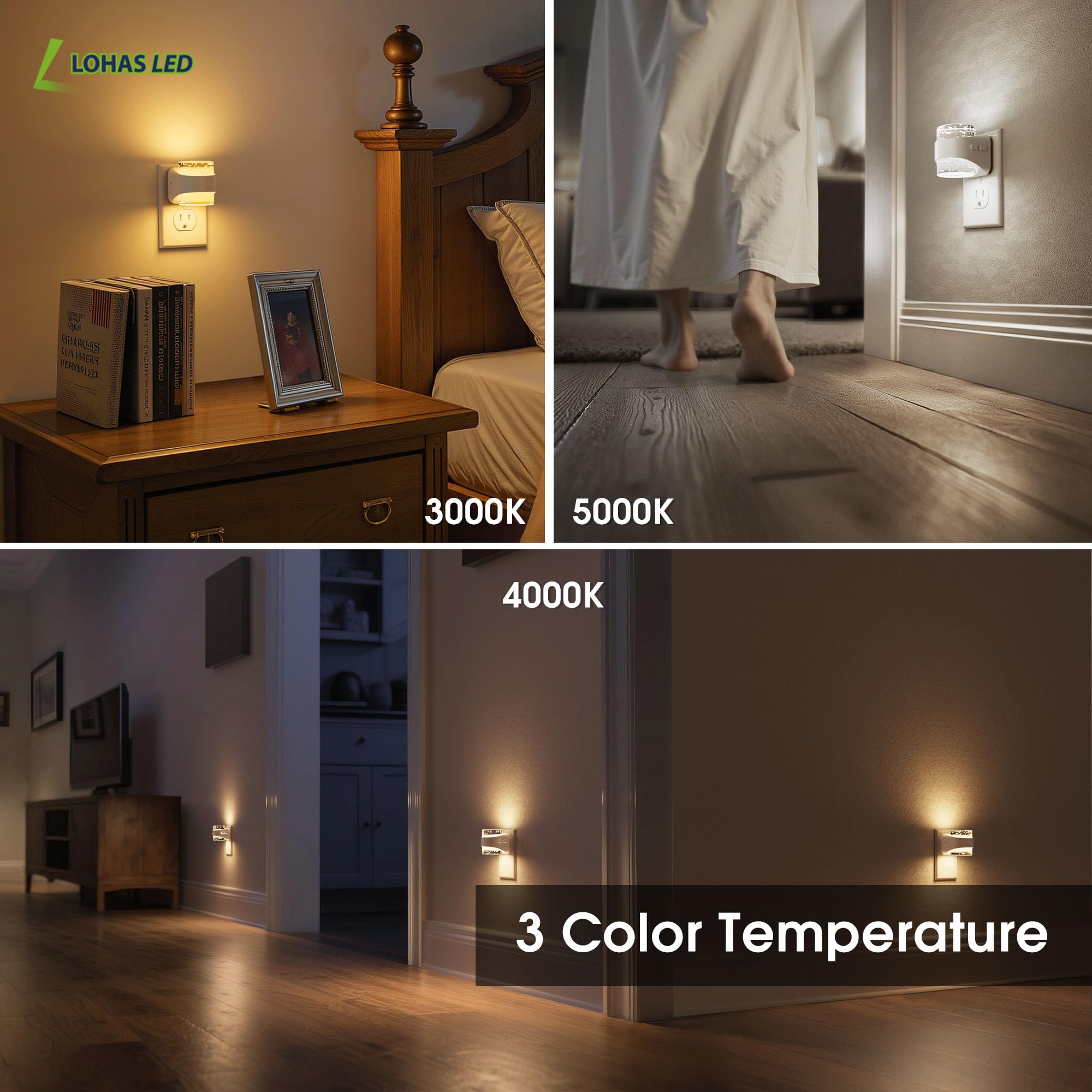 L LOHAS LED dusk-to-dawn sensor automatically adjusts light