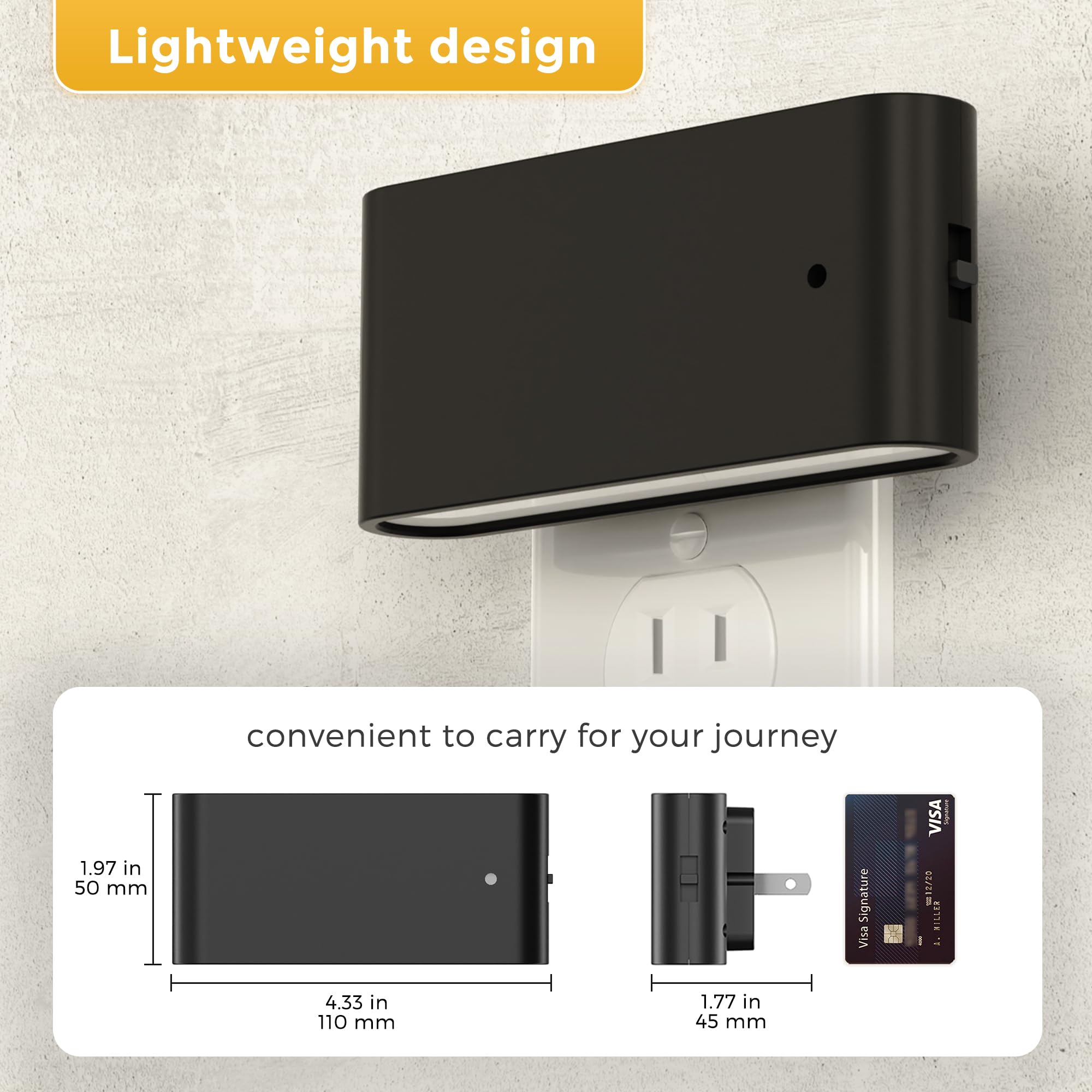 L LOHAS LED modern-design night light enhances living rooms and entryways